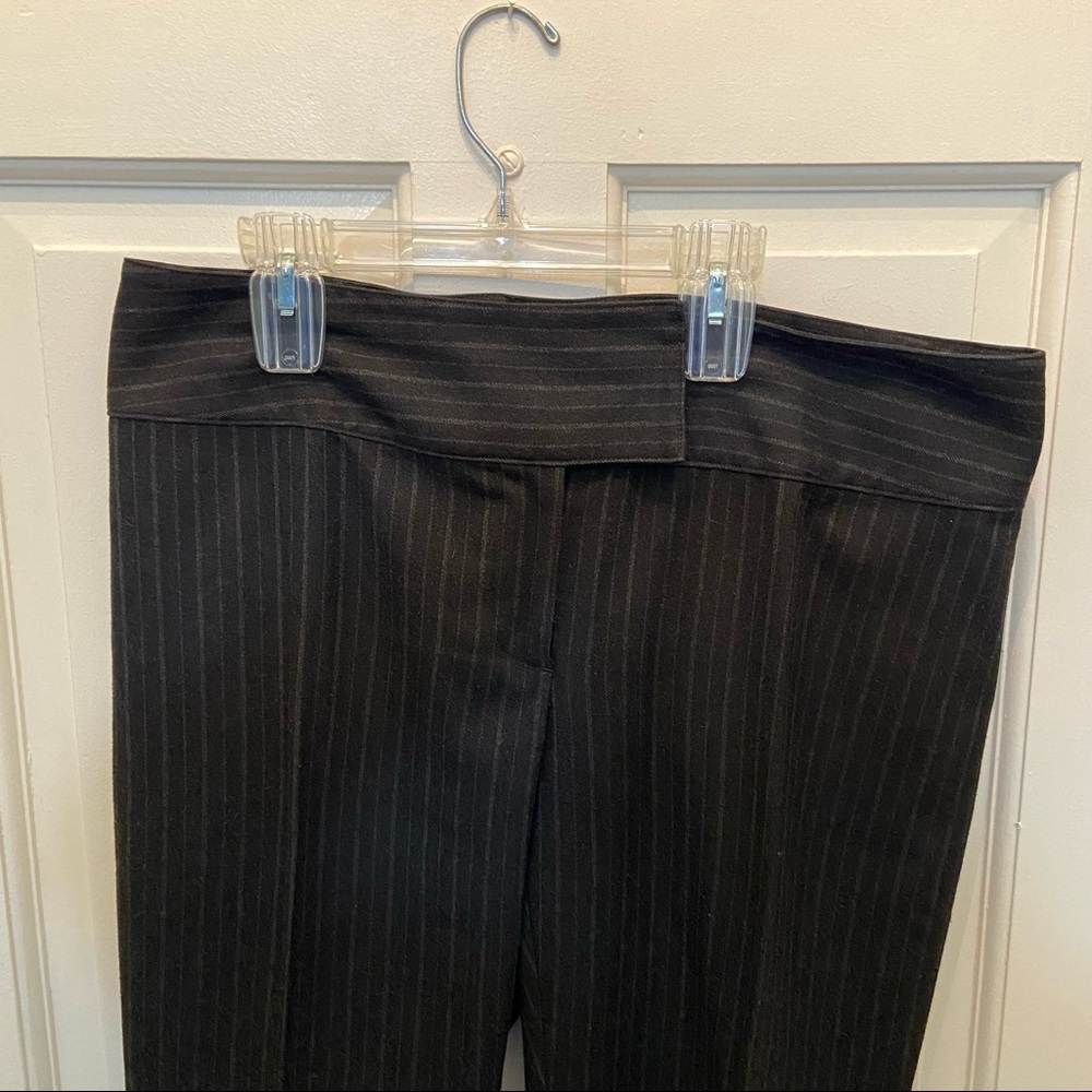 Wide Leg Pinstripe Cabinet Dress Pants, Size 12